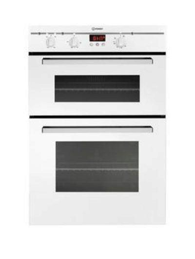 Indesit Fimd23Whs Built-In Double Electric Oven &Ndash; White